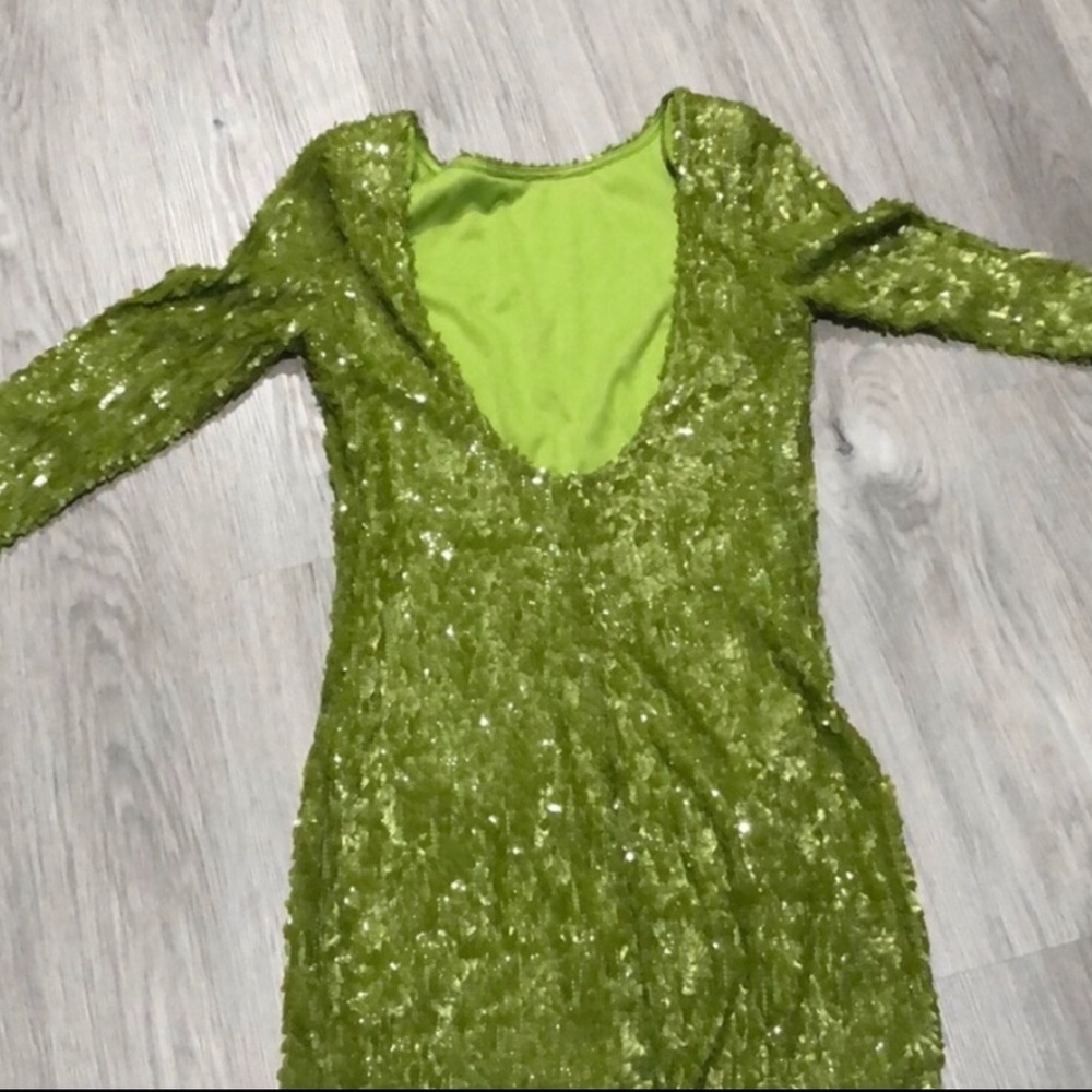 Sequined Mini Dress - image 4
